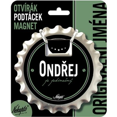 Nekupto Otvírák na pivo, podtácek se jménem - Ondřej – Hledejceny.cz