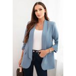 Kesi dámské sako 9165 bez zapínání Modrá – Zboží Dáma