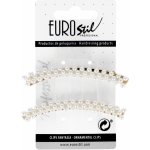 EUROSTIL A8 sponky 2 ks s perlami 8 cm zahnuté – Zboží Dáma