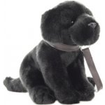 Eco-Friendly pes Labrador černý s vodítkem sedící 30 cm – Sleviste.cz