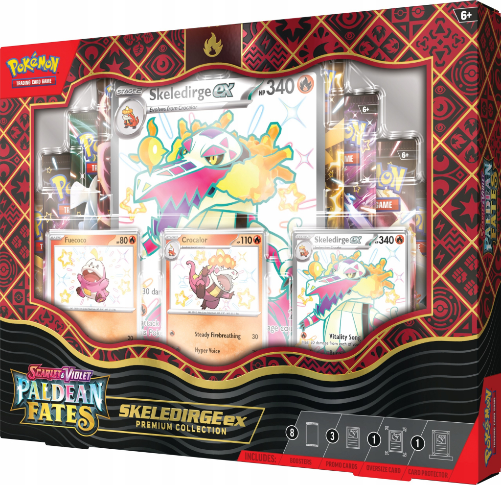 Pokémon TCG Paldean Fates Premium Collection Skeledirge ex