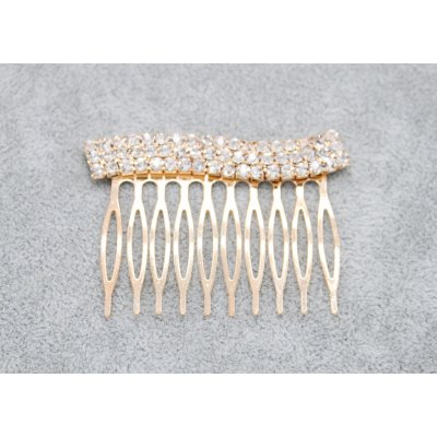 Ozdobný hřeben s vlnkou zlatá – Sleviste.cz