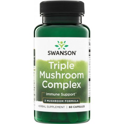 Swanson Triple Mushroom Complex Extract 60 kapslí – Hledejceny.cz