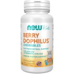 Now Foods Probiotikum Berry Dophilus Kids 10 kmenů 60 cucací tablety – Hledejceny.cz