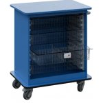 DEXTER 22 TRANSPARENT vozík boxový, otevřený, 880x750x520 mm, pastelově modrá – Hledejceny.cz