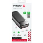 Swissten 20000 mAh Power Line II černá – Zboží Živě
