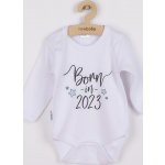 New Baby Body s potiskem Born in 2023 S potiskem Bílá – Hledejceny.cz