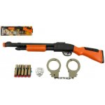 Teddies sada pistole+pouta+náboje na přísavky plast 50 cm na kartě – Sleviste.cz