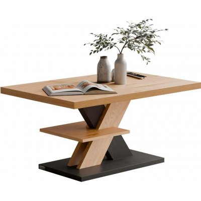 FurniGO Detroit 90x60x45cm dřevo šedý – Zboží Mobilmania