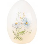 Dekorace keramické vajíčko s modrými květy 10*10*14 cm – Hledejceny.cz