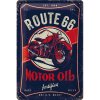 Obraz Nostalgic Art Plechová cedule Route 66 Motor oil 20 x 30 cm