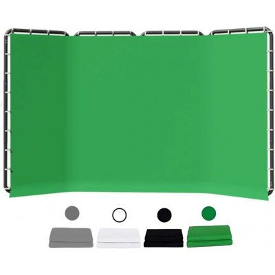 Fotověci Foto Pozadí Konstrukce Paravan Stěna 2,4x4m Výběr Variant Přenosná Šatna Varianta: Textilní banner na míru – Sleviste.cz