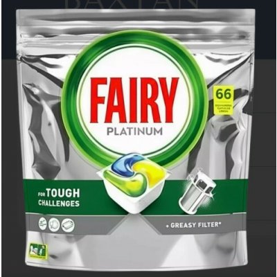 Fairy Jar Platinum Plus All in1 kapsle do myčky Lemon 66 ks – Zboží Dáma