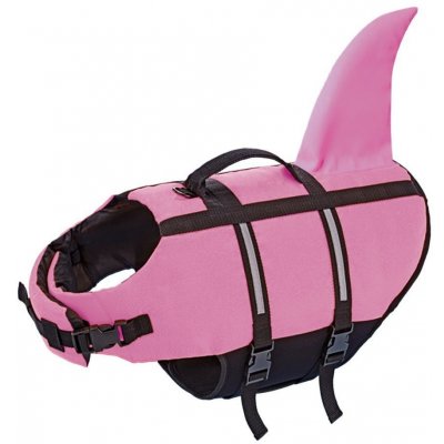 Nobby plovací vesta Žralok růžová M-35 cm – Zboží Mobilmania