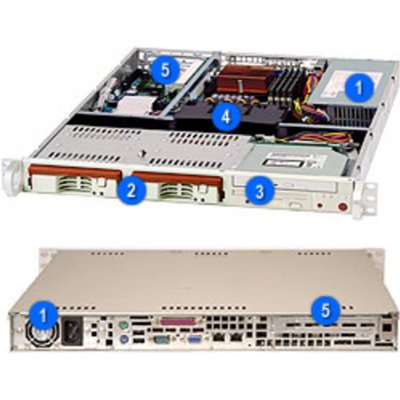 Supermicro CSE-811TQ-350B – Zboží Mobilmania