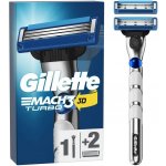 Gillette Mach3 Turbo 3D + 2 ks hlavic – Hledejceny.cz