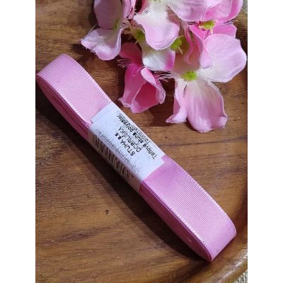 Stuha taftová šíře 15 mm 10 m růžová světlá – Sleviste.cz