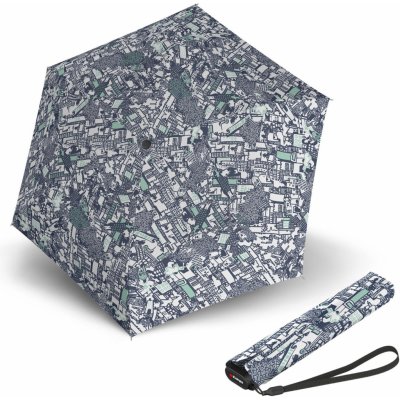Knirps US.050 ultra light slim manual story sea lehký dámský skládací plochý deštník šedý – Sleviste.cz