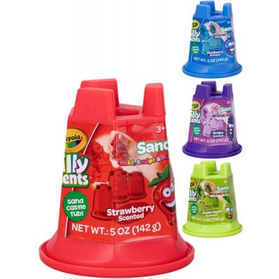 CRAYOLA Kinetický písek vonící ovoce 142g v kelímku 4 druhy – Sleviste.cz