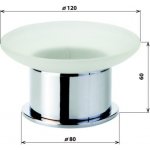 Bemeta Omega Mýdlenka volně stojící 80x60x80 mm 138108191 – Zboží Dáma