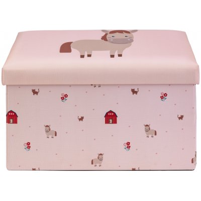 LIVARNO Lavice s úložným prostorem, 50 x 30 x 30 cm (světle růžová) – Sleviste.cz