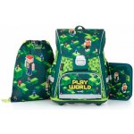 Oxybag Aktovkový PREMIUM Playworld 3dílný set – Zboží Mobilmania