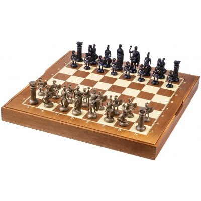 Šachy Spartan černo / zlaté velké – Zboží Dáma