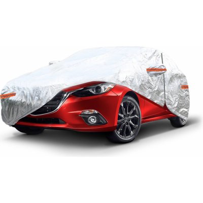 AMiO Autoplachta stříbrná se zipem, reflexní, 120 g + bavlna, M | Zboží Auto