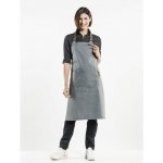 Chaud Devant Kuchářská zástěra s náprsenkou Forene Grey Denim Grey – Hledejceny.cz