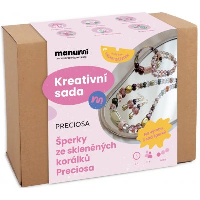 Manumi Manumi Kreativní sada na výrobu šperků ze skleněných korálků Preciosa – Hledejceny.cz