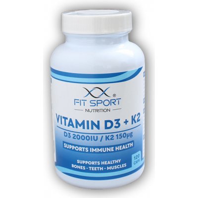 FitSport Nutrition Vitamin D3 + K2 120 kapslí – Hledejceny.cz
