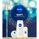 Nivea Soft Moments of Joy Nivea Creme Soft sprchový gel 250 ml + Nivea Soft hydratační krém 100 ml + Nivea Original Care kuličkový antiperspirant 50 ml – Zbozi.Blesk.cz