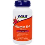 NOW Foods Vitamin K2 jako MK-4 100ug 100 rostlinných kapslí – Hledejceny.cz