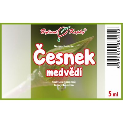 Bylinné kapky Gemmoterapie Česnek medvědí pupeny tinktura z pupenů 5 ml – Hledejceny.cz