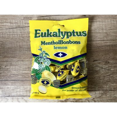 Eukalyptus menthol lemon bonbóny 150 g