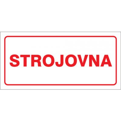 Značka Strojovna, samolepicí fólie, 100 × 210 mm – Zbozi.Blesk.cz