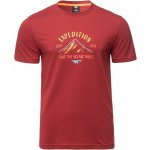 Hi-Tec HATRICKO pánské bavlněné triko vínová – Zboží Dáma