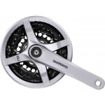 SHIMANO kliky s převodníkem - TOURNEY TY501 170mm 42/34/24 - stříbrná – Hledejceny.cz