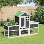 vidaXL Králíkárna hnědá 170 x 63 x 113 cm masivní borové dřevo – Zboží Dáma
