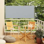 vidaXL Zatahovací boční markýza 160 x 300 cm šedá – Zboží Mobilmania
