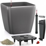 Lechuza Květináč Quadro LS Antracit 21 cm – HobbyKompas.cz