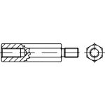 TOOLCRAFT Šestihranný distanční kolík 30 mm pozinkovaná ocel M3 149953 100 ks – Hledejceny.cz