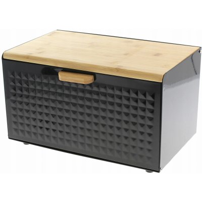 Chlebník Tadar s prkénkem, černá ocel – Zboží Dáma