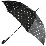 Automatický deštník černý s puntíky – Sleviste.cz