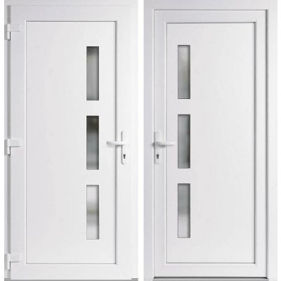 OknaDvereNaMiru.cz Vchodové dveře STYL Venus Bílá / Bílá 105 x 215 cm – Hledejceny.cz