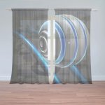 Sablio Záclony Modrá koule: 2ks 150x250cm – Zboží Mobilmania