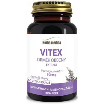 Herba medica Vitex drmek obecný extrakt 500 mg 60 vegan kapslí