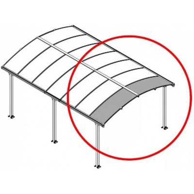 Rozšiřovací modul pro přístřešky Palram řady Arcadia (70 cm) (705202) – Hledejceny.cz