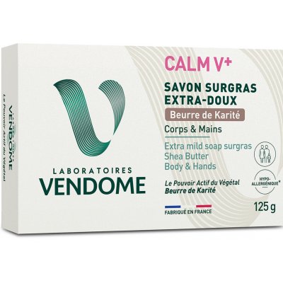 Laboratoires Vendome Calm Extra jemné tuhé mýdlo s bambuckým máslem 125 g – Hledejceny.cz