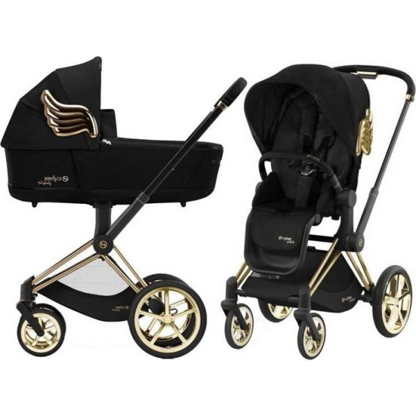 Kočárek Cybex Priam 4.0 Kombinovaný Black Wings by Jeremy Scott 2023